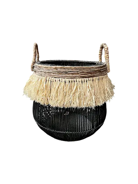 Bohemian Fringe Storage Basket